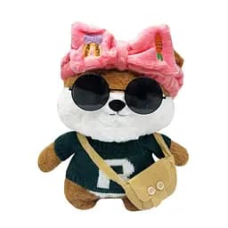 М'яка іграшка "Песик" Bambi K0201(Beige) одяг в асортименті, 30 см