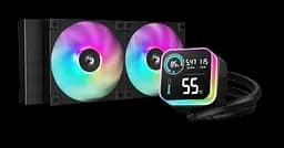 Водяне охолодження Deepcool LQ240 ARGB Black (R-LQ240-BKLSMW-G-1) - мініатюра 1