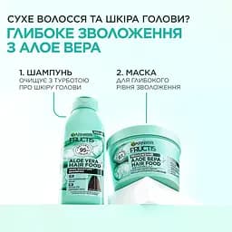 Шампунь Garnier Fructis Aloe Vera Hair Food зволожуючий для сухого волосся та шкіри голови 350 мл - мініатюра 8