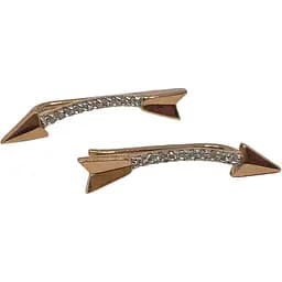 Золотые серьги-каффы Харьковская ювелирная фабрика с фианитами. 700086-СРР