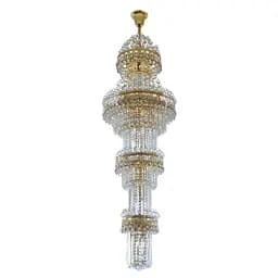 Люстра Brille хрустальная с подсветкой LED E14 60W G (BCL-398S/38)