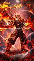 Дерев'яний класичний пазл Kyojuro Rengoku, А3, Дерев'яна коробка 200 елементів - мініатюра 2