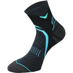 Носки Comodo RUN2 35-38 S Черный/Бирюзовый (COMO-RUN-2-02-3538)