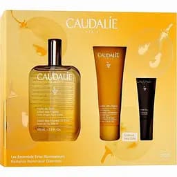 Набор Caudalie Soleil Des Vignes: масло-эликсир 100 мл + гель для душа 50 мл + крем для зоны вокруг глаз Premier Cru 5 мл