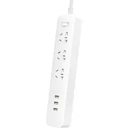 Подовжувач Xiaomi Mi Power Strip 27 W (3 розетки 3 USB) 1.8 m (MJCXB02QM, NRB4049CN) EU Plug Євро вилка