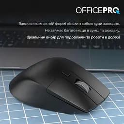 Бездротова миша OfficePro M395B Silent Click Ergonomic Wireless Black (M395B) - мініатюра 11