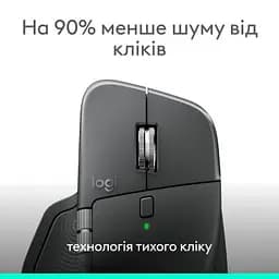 Комп'ютерна мишка Logitech MX Master 4 for Business Wireless/Bluetooth Graphite (910-007617) - мініатюра 7