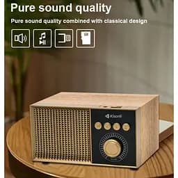 Портативна колонка ретро Kisonli G10 Bluetooth 1200 mAh 5 Вт Wooden - мініатюра 6