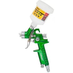 Фарборозпилювач Sigma HVLP-mini 0.8 мм з верхнім баком 100 мл Green (6812041)