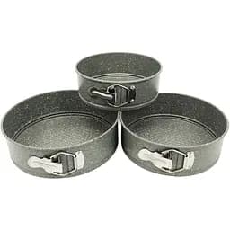 Набір круглих форм А-плюс роз'ємні мармурове покриття 18 см 20 см 22 см 3 шт. (000017150)