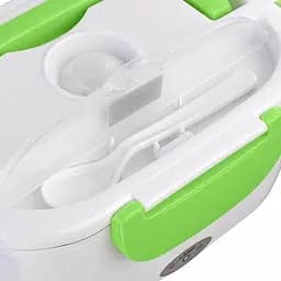 Електричний ланч-бокс контейнер Electronic Lunchbox YS 001 40 W з підігрівом термос для їжі Біло-салатовий - мініатюра 4