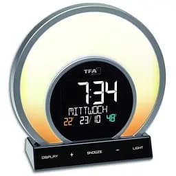 Будильник світловий з різнокольоровою підсвіткою TFA Soluna 60202601