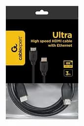 Кабель Cablexpert HDMI - HDMI V 2.1 (M/M), 3 м, чорний пакет (CC-HDMI8K-3M) - мініатюра 2