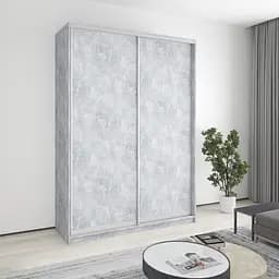 Шкаф-купе двухдверный MebelStar Комбо AL 2ДСП 170x60x240 см Бетон (MBS-4086)