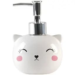 Дозатор для рідкого мила МВМ My Home Cute cat 250 мл, білий (BA-19 WHITE)
