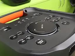 Портативна колонка ZXX-5508 Акустична система 1000Вт RGB підсвічування з 2 мікрофонами і пультом 2х8" Чорний - мініатюра 7