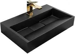 Умывальник Rea Goya 37x60 black (REA-U8779), Матовая