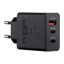 Зарядний пристрій OEM T6530 3 port 65W Trio (EP-T6530NBE-HC) чорний