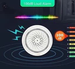 Сирена WiFi з датчиком температури та вологості 100dB TUYA (NAS-AB02W-HT) - мініатюра 3