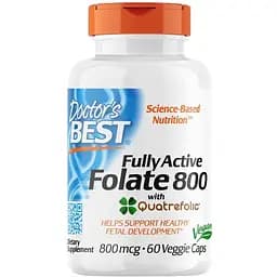 Вітаміни та мінерали Doctor's Best Fully Active Folate 800 mcg, 60 вегакапсул