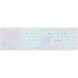 Клавіатура Canyon HKB-W11 UK/US RGB Dual Mode Wireless White (CNS-HBTK11W)