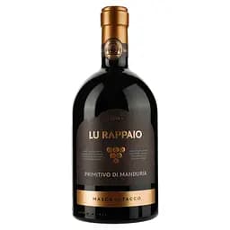 Вино Masca del Tacco Lu Rappaio Primitivo di Manduria DOP, красное, полусухое, 14%, 0,75 л
