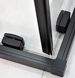 Душова кабіна Dusel DSL194B Black Matt 900x900x1900, Чорний матовий, Універсальна, прозрачний, Чорний матовий, 90x90 - мініатюра 5