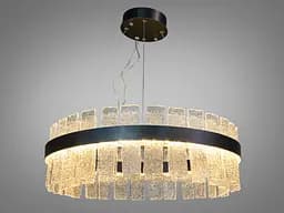 Захоплююча кришталева світлодіодна срібна люстра підвіс, 140Вт