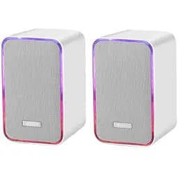 Комп'ютерні колонки Kisonli X21 Bluetooth USB RGB light White