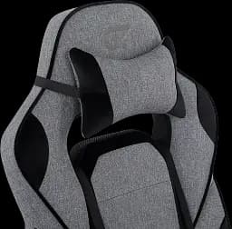 Геймерське крісло GT Racer сіре з чорним (X-2749-1 Fabric Gray/Black Suede) - мініатюра 6