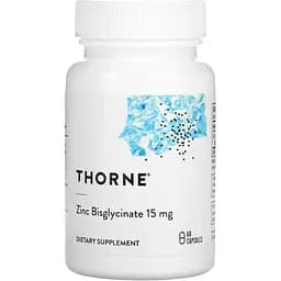 Мінерали Thorne Zinc Bisglycinate 15 мг 60 капсул