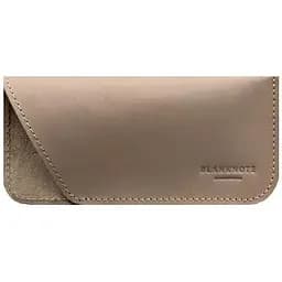 Кожаный чехол для очков BlankNote Crazy Horse Светло-бежевый 