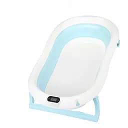 Дитяча ванна складна з подушкою, термометром Kanzaa Blue