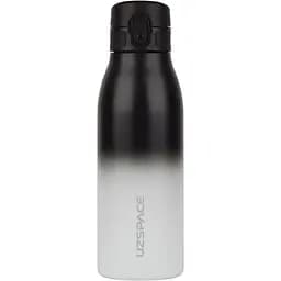 Термобутылка UZspace Iron Gradient 600 мл черная с белым (4203)