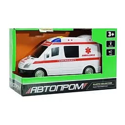Дитяча автомодель "Швидка допомога" АвтоПром 7994, 17х7 см, звукові та світлові ефекти