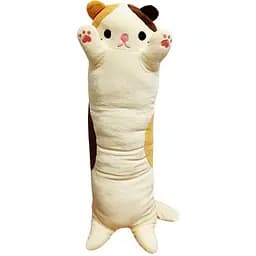 М'яка іграшка-антистрес Bambi Кіт батон 70 см білий (L15103)