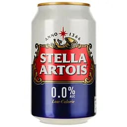 Пиво безалкогольне Stella Artois світле 0% з/б 0.33 л (911491)