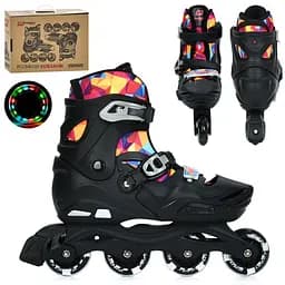 Детские раздвижные ролики A4158-L-B, размер 39-42