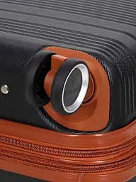 Валіза маленька S ABS-пластик Worldline Airtex 629 56×36×22см 38л Чорна - мініатюра 12