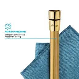 Шланг для душу 175 см Drop SH-H175-GLD-P силіконовий - Подвійний Анти-Твіст, золотий - мініатюра 5