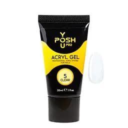 Акригель для наращивания ногтей YouPOSH Acryl Gel 30 мл №5 Прозрачный