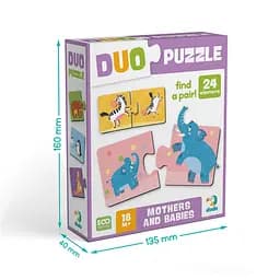 Дитячий пазл "ДУО-Мама і малюк" DoDo Toys 300692, 24 елемента - мініатюра 5