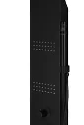 Душова панель Corsan Kaskada black LED з термостатом A014TBLLED, Чорний матовий - мініатюра 3