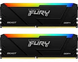 Модуль пам'яті Kingston Fury DDR4 32GB (2x16) Kingston 3200MHz FURY Beast RGB (KF432C16BB12AK2/32)