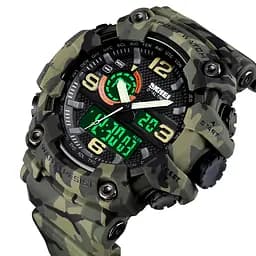 Наручний годинник чоловічий 1520CMGN Green Camo. Skmei acs0030702 - мініатюра 2