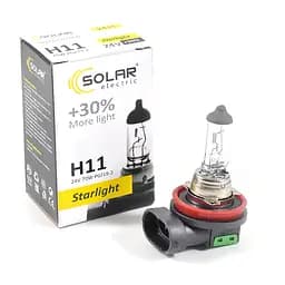 Галогеновая лампа Solar H11 24V 70W PGJ19-2 Starlight +30%(2411)