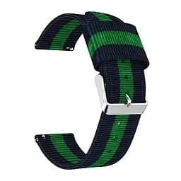 Тканинний ремінець Watchbands Cloth для Samsung Gear S3 Samsung Galaxy Watch 46mm Silver - синьо-зелений (WB007CLOTHBLUEGREEN) - мініатюра 3