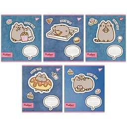Набор тетрадей Yes Pusheen. Snack time А5 в линейку 12 листов 25 шт. (767229)