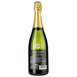 Вино ігристе Gran Baron Cava Brut Nature, біле, брют натюр, 11,5%, 0,75 л (718567) - мініатюра 2