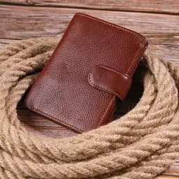 Вертикальний чоловічий портмоне з натуральної шкіри 21399 Vintage коричневий - мініатюра 7